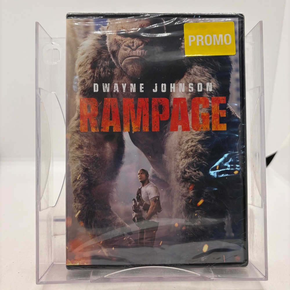 Rampage DVD Dwayne Johnson The Rock Action Movie New Sealed Promo 2018